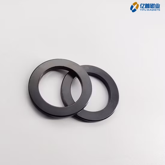 Customized Ring Compression Molding Neodymium Bonded NdFeB Magnets